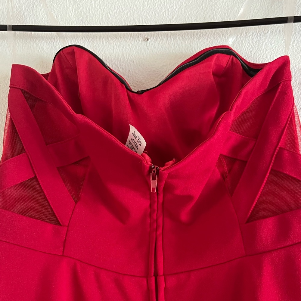 Strapless Red Mini - image 4